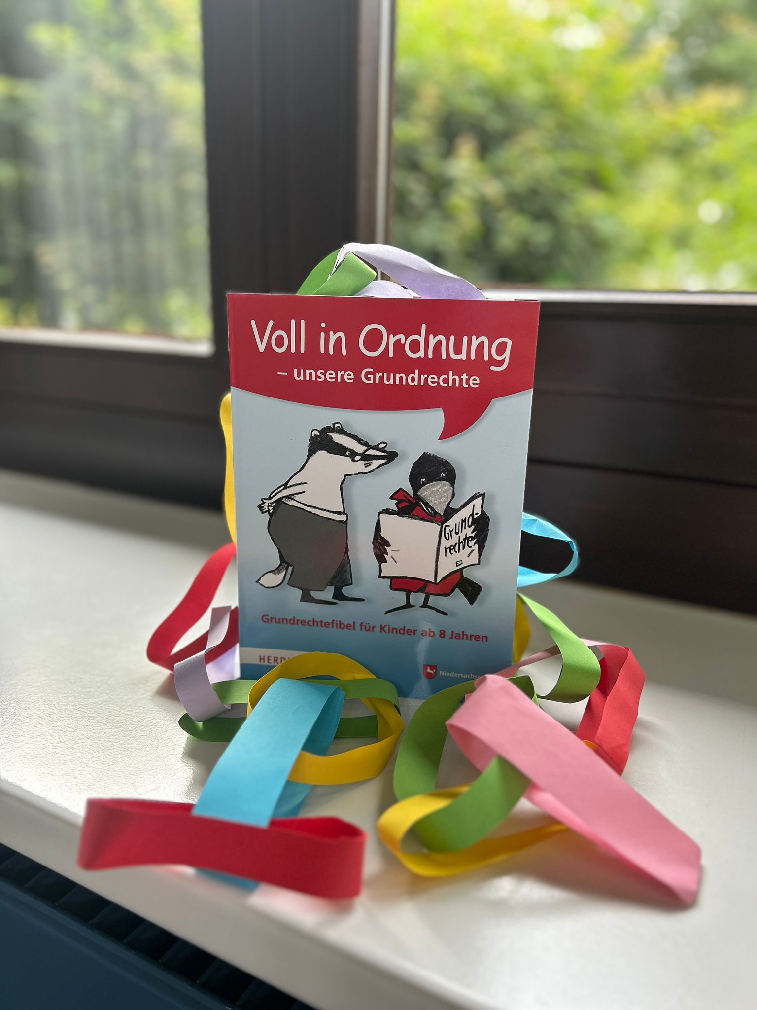 Die Grundrechte mit einer Luftschlange